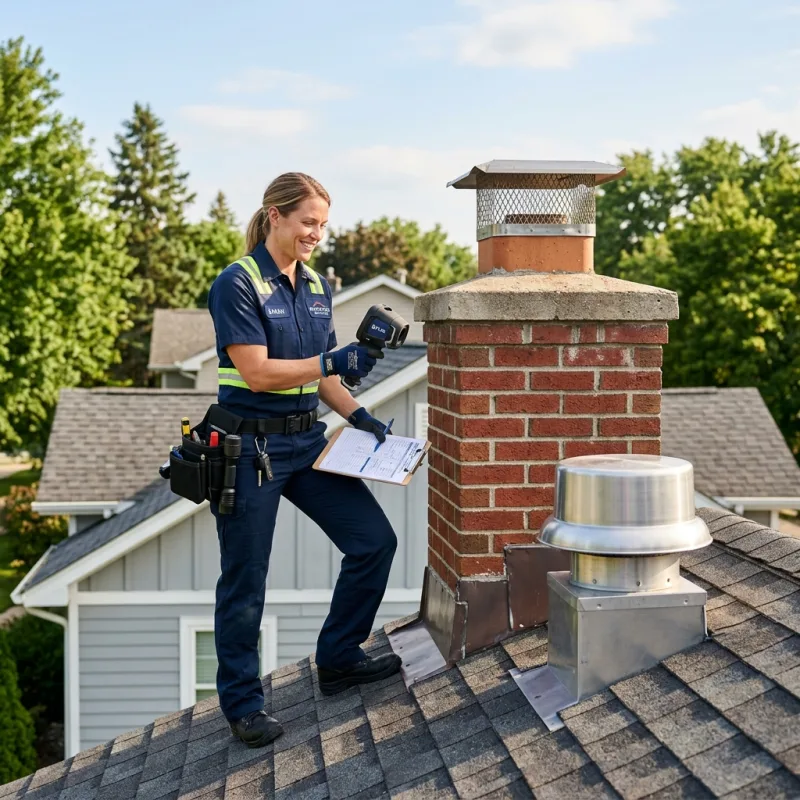 Technician removing a deceased bird from an indoor space in Bonnie Brook